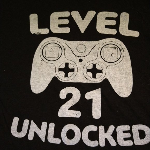 BRAND NEW - LEVEL 21 UNLOCKED - TSHIRT - SIZE 3XL - 21ST BIRTHDAY - Picture 2 of 5